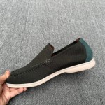 Loro Piana Men's Summer Knitted Walk FAM1581-5D75 – Black Forest Loro Piana Summer Knitted Walk FAM1581-5D75 in Black Forest for Men