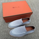 Loro Piana Men's Summer Knitted Walk FAM1581-W000 – Navy Blue Loro Piana Summer Knitted Walk FAM1581-W000 in Navy Blue for Men
