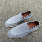 Loro Piana Men's Summer Knitted Walk FAM1581-W000 – Navy Blue Loro Piana Summer Knitted Walk FAM1581-W000 in Navy Blue for Men