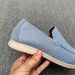 Loro Piana Men's Summer Knitted Walk FAM1581-W000 – Navy Blue Loro Piana Summer Knitted Walk FAM1581-W000 in Navy Blue for Men