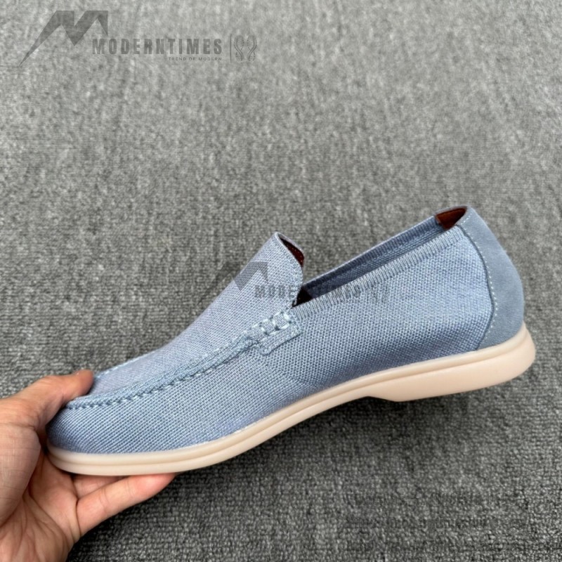 Loro Piana Men's Summer Knitted Walk FAM1581-W000 – Navy Blue Loro Piana Summer Knitted Walk FAM1581-W000 in Navy Blue for Men