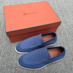 Loro Piana Men's Summer Knitted Walk FAM1581-W000 – Navy Blue Loro Piana Summer Knitted Walk FAM1581-W000 in Navy Blue for Men