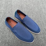 Loro Piana Men's Summer Knitted Walk FAM1581-W000 – Navy Blue Loro Piana Summer Knitted Walk FAM1581-W000 in Navy Blue for Men