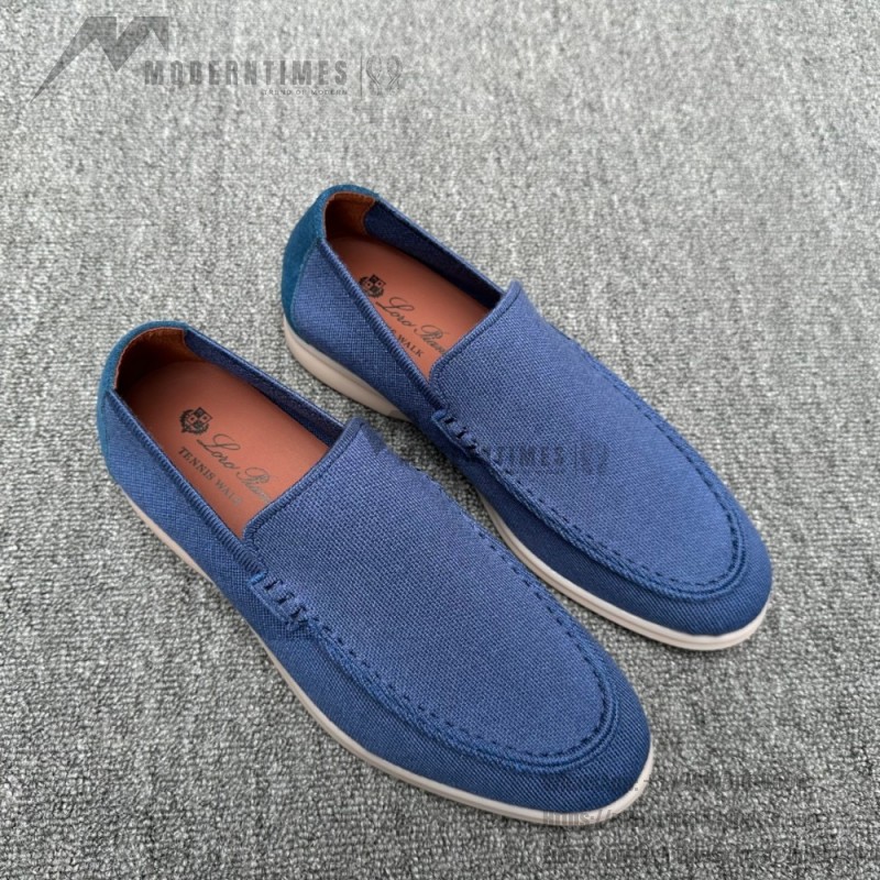 Loro Piana Men's Summer Knitted Walk FAM1581-W000 – Navy Blue Loro Piana Summer Knitted Walk FAM1581-W000 in Navy Blue for Men