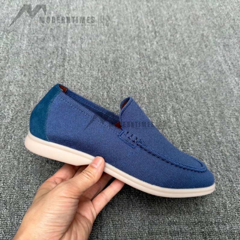 Loro Piana Men's Summer Knitted Walk FAM1581-W000 – Navy Blue Loro Piana Summer Knitted Walk FAM1581-W000 in Navy Blue for Men