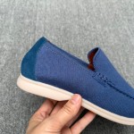 Loro Piana Men's Summer Knitted Walk FAM1581-W000 – Navy Blue Loro Piana Summer Knitted Walk FAM1581-W000 in Navy Blue for Men