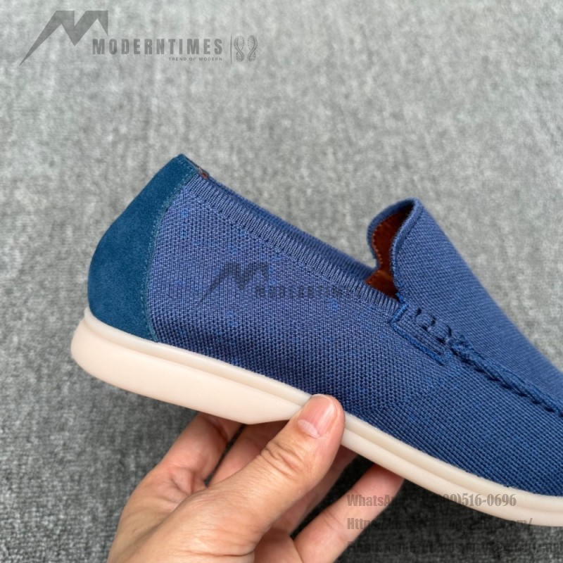 Loro Piana Men's Summer Knitted Walk FAM1581-W000 – Navy Blue Loro Piana Summer Knitted Walk FAM1581-W000 in Navy Blue for Men