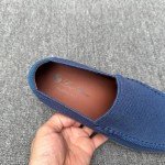 Loro Piana Men's Summer Knitted Walk FAM1581-W000 – Navy Blue Loro Piana Summer Knitted Walk FAM1581-W000 in Navy Blue for Men