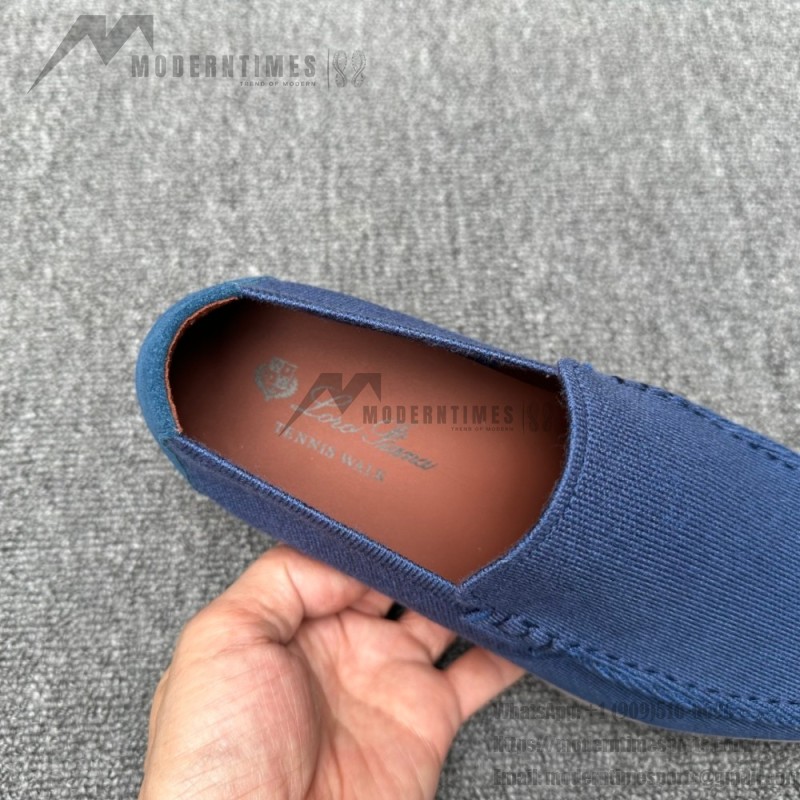 Loro Piana Men's Summer Knitted Walk FAM1581-W000 – Navy Blue Loro Piana Summer Knitted Walk FAM1581-W000 in Navy Blue for Men