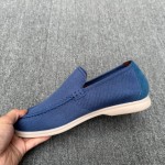 Loro Piana Men's Summer Knitted Walk FAM1581-W000 – Navy Blue Loro Piana Summer Knitted Walk FAM1581-W000 in Navy Blue for Men
