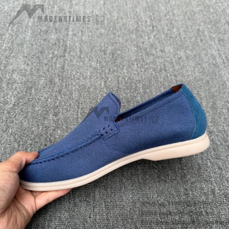 Loro Piana Men's Summer Knitted Walk FAM1581-W000 – Navy Blue Loro Piana Summer Knitted Walk FAM1581-W000 in Navy Blue for Men