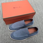 Loro Piana Men's Summer Knitted Walk FAM1581-W000 – Navy Blue Loro Piana Summer Knitted Walk FAM1581-W000 in Navy Blue for Men