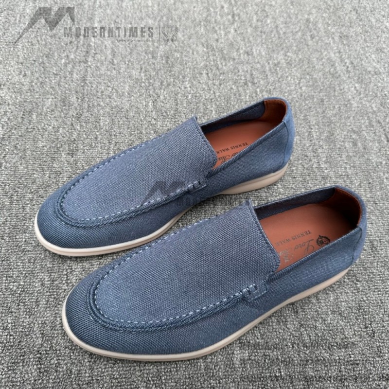 Loro Piana Men's Summer Knitted Walk FAM1581-W000 – Navy Blue Loro Piana Summer Knitted Walk FAM1581-W000 in Navy Blue for Men