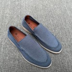 Loro Piana Men's Summer Knitted Walk FAM1581-W000 – Navy Blue Loro Piana Summer Knitted Walk FAM1581-W000 in Navy Blue for Men