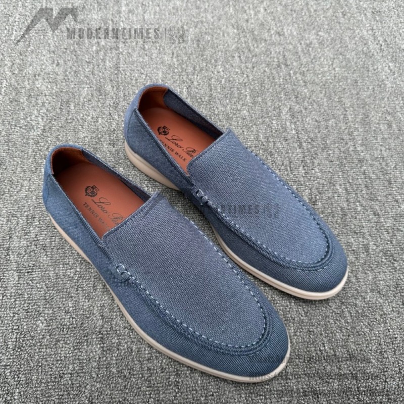 Loro Piana Men's Summer Knitted Walk FAM1581-W000 – Navy Blue Loro Piana Summer Knitted Walk FAM1581-W000 in Navy Blue for Men
