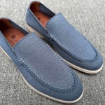 Loro Piana Men's Summer Knitted Walk FAM1581-W000 – Navy Blue Loro Piana Summer Knitted Walk FAM1581-W000 in Navy Blue for Men