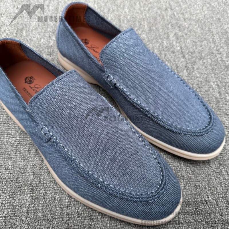 Loro Piana Men's Summer Knitted Walk FAM1581-W000 – Navy Blue Loro Piana Summer Knitted Walk FAM1581-W000 in Navy Blue for Men
