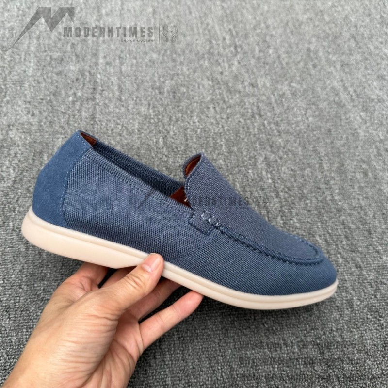 Loro Piana Men's Summer Knitted Walk FAM1581-W000 – Navy Blue Loro Piana Summer Knitted Walk FAM1581-W000 in Navy Blue for Men