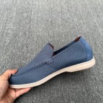 Loro Piana Men's Summer Knitted Walk FAM1581-W000 – Navy Blue Loro Piana Summer Knitted Walk FAM1581-W000 in Navy Blue for Men