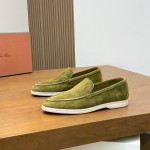 Loro Piana Summer Walk Loafer FAE8124-519Z Murano Green Footwear Loro Piana Summer Walk Loafer FAE8124-519Z Murano Green Unisex Comfort Shoes Front View