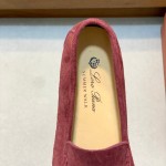 Loro Piana Summer Walk Loafer FAE8124-MD84 Warm Gray Footwear Loro Piana Summer Walk Loafer FAE8124-MD84 Warm Gray Unisex Comfort Shoes Front View