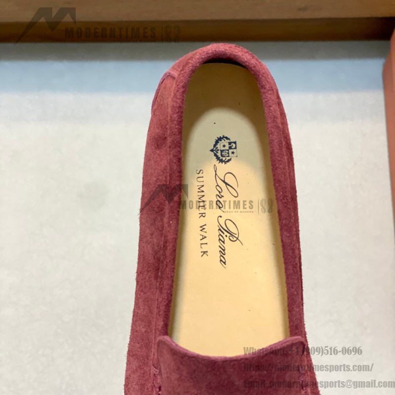 Loro Piana Summer Walk Loafer FAE8124-MD84 Warm Gray Footwear Loro Piana Summer Walk Loafer FAE8124-MD84 Warm Gray Unisex Comfort Shoes Front View