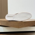 Loro Piana Summer Walk Loafer FAE8124-MD84 Warm Gray Footwear Loro Piana Summer Walk Loafer FAE8124-MD84 Warm Gray Unisex Comfort Shoes Front View