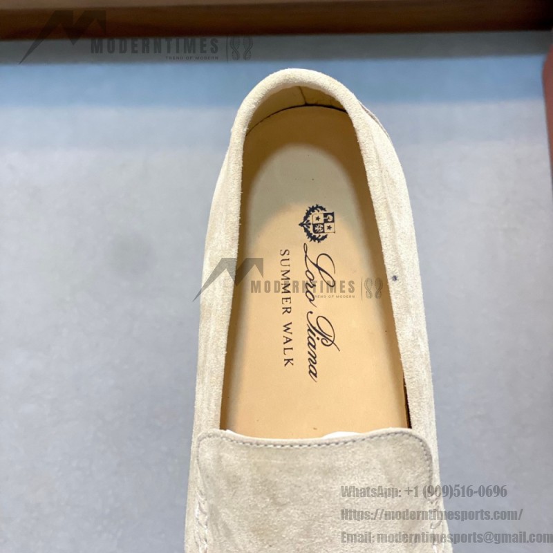 Loro Piana Summer Walk Loafer FAE8124-D06N Dijon Mustard Yellow Footwear Loro Piana Summer Walk Loafer FAE8124-D06N Dijon Mustard Yellow Unisex Comfort Shoes Front View