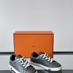 Hermès Herren Sneaker H251075Z 02350 Weiße Modische Freizeitschuhe | Luxusmarke Schuhe