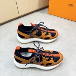 HERMES Katana Marine Naturel men luxury sport sneakers side view