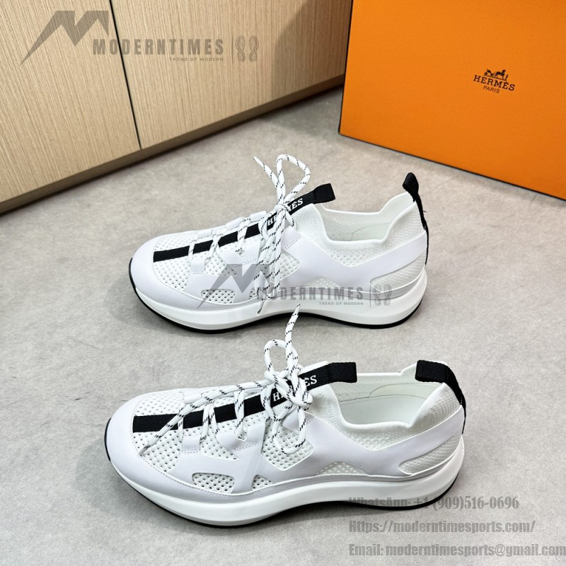 HERMES Katana white men’s luxury sport sneakers side view