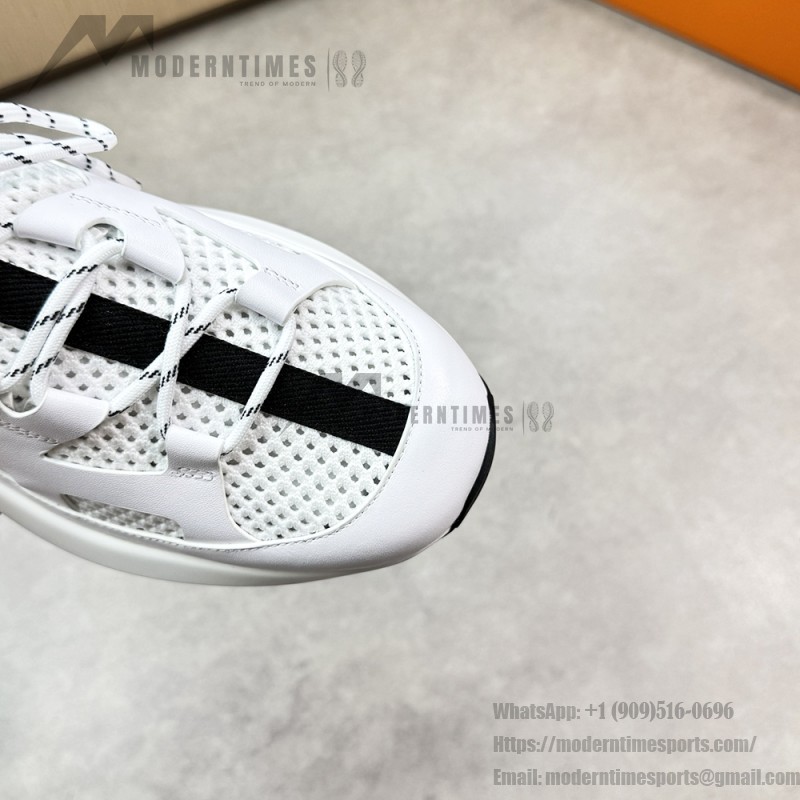 HERMES Katana white men’s luxury sport sneakers side view