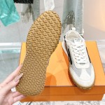 HERMES Jet Sneaker Multicolore Prunoir luxury designer sport shoe side view