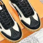 HERMES Jet Sneakers H251134Zv5K340 Beige Lin Naturel luxury mesh sneakers side view