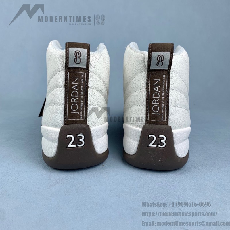 Air Jordan 12 Retro SoleFly FZ5026-100 in White and Baroque Brown Air Jordan 12 Retro SoleFly FZ5026-100 - White with Baroque Brown Accents