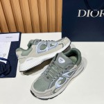 DIOR B30 Sneakers Olive 3SN279ZLY H661 Luxury Unisex Designer Shoes