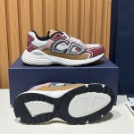 DIOR B30 White Brown Beige Mesh Calfskin Sneakers for Men and Women DIOR B30 White Brown Beige Sneakers 3SN279ZMD H867 Luxury Mesh Calfskin Shoes