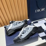 DIOR B30 Blue Grey Black Mesh & Calfskin Designer Shoes DIOR B30 Blue Grey Black Luxury Sneakers for Men and Women