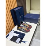 DIOR B30 3SN279ZRB H427 Deep Gray Burgundy Luxury Designer Sneakers DIOR B30 Deep Gray Burgundy Mesh and Calfskin Sneakers for Men and Women