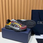 DIOR B30 3SN279ZRB H427 Deep Gray Burgundy Luxury Designer Sneakers DIOR B30 Deep Gray Burgundy Mesh and Calfskin Sneakers for Men and Women