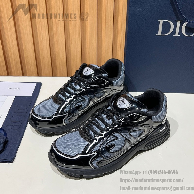 DIOR B30 Black Grey Men’s Luxury Designer Sneakers DIOR B30 Black Grey Sneakers 3SN279ZEH H981 Luxury Mesh and Calfskin Shoes
