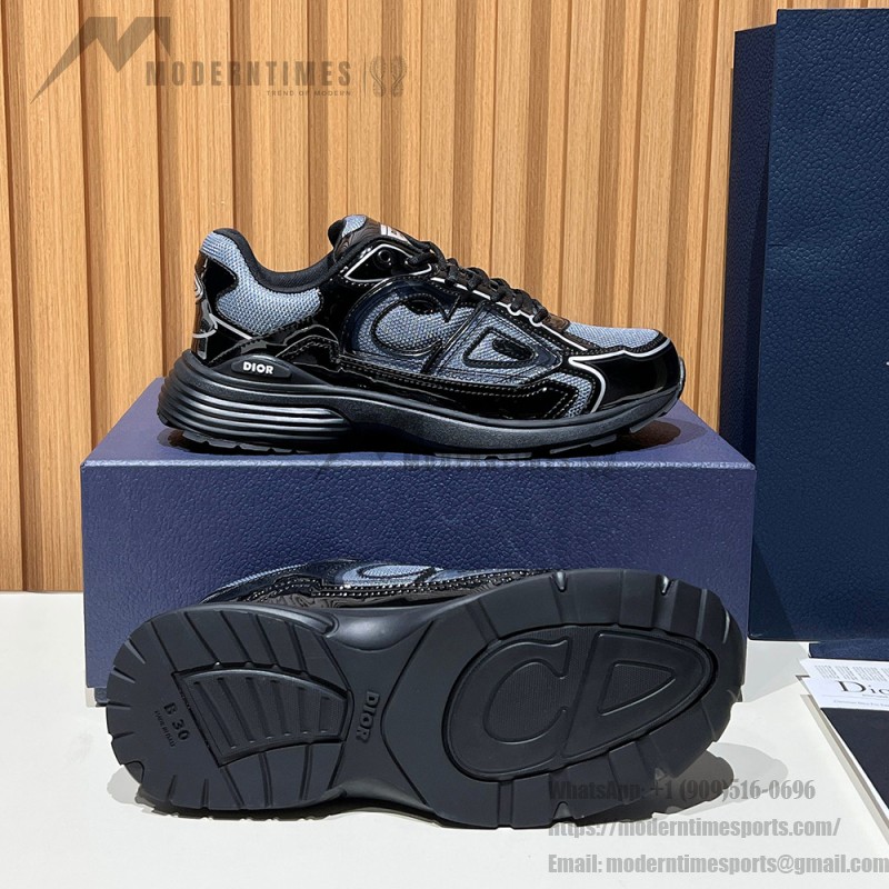 DIOR B30 Black Grey Men’s Luxury Designer Sneakers DIOR B30 Black Grey Sneakers 3SN279ZEH H981 Luxury Mesh and Calfskin Shoes