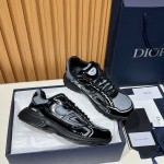 DIOR B30 Black Grey Men’s Luxury Designer Sneakers DIOR B30 Black Grey Sneakers 3SN279ZEH H981 Luxury Mesh and Calfskin Shoes