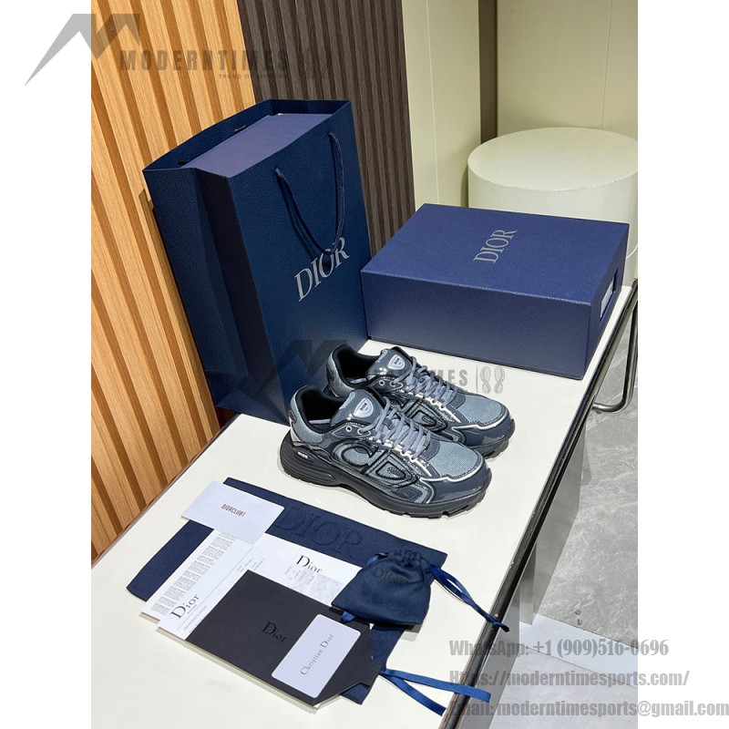 DIOR B30 Black Grey Men’s Luxury Designer Sneakers DIOR B30 Black Grey Sneakers 3SN279ZEH H981 Luxury Mesh and Calfskin Shoes