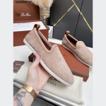 Loro Piana Venice Walk Loafer Men’s Shoes in Classic Beige Suede FAE8124-D06N