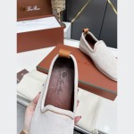 Loro Piana Venice Walk Loafer Men’s Shoes in Classic Beige Suede FAE8124-D06N