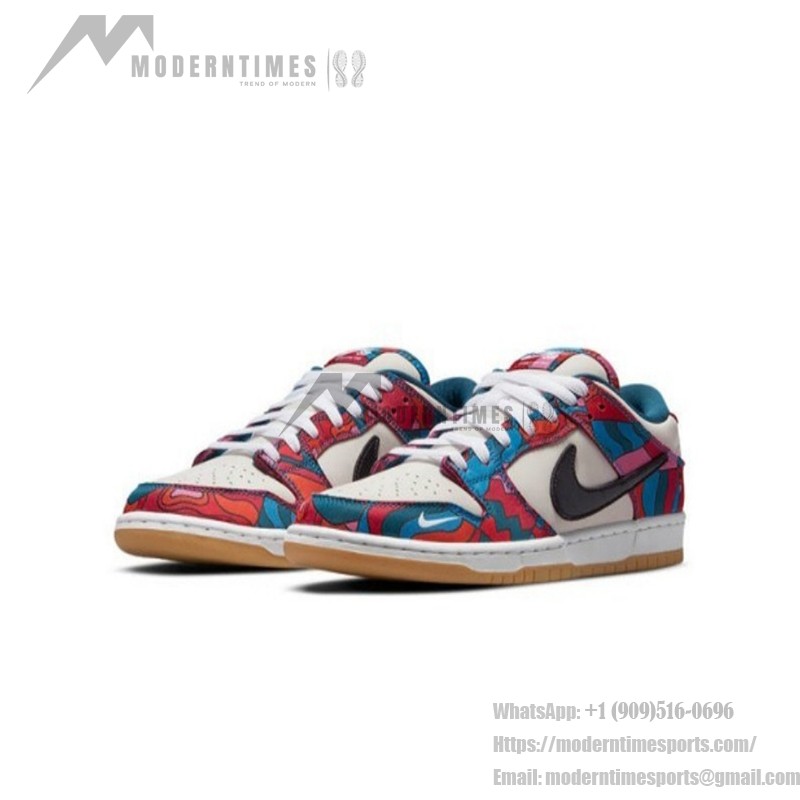 Parra x Nike SB Dunk Low DH7695-600 – アーティスティックなZoom Airスケートシューズ Parra x Nike SB Dunk Low DH7695-600 – 限定版アートインスパイアスケートシューズ
