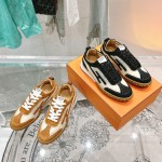 HERMES Jet Sneakers H251134Zv5K340 Beige Lin Naturel luxury mesh sneakers side view