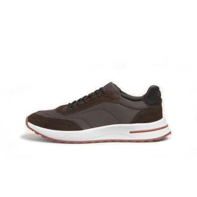 Loro Piana Week End Walk Sneaker FAP9780-H0VL Brown Leather Shoes – Luxury Comfort for Everyday Wear