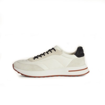 Loro Piana Week End Walk Sneaker FAP9780-1000 Cream Suede Shoes – Luxury Comfort for Everyday Wear